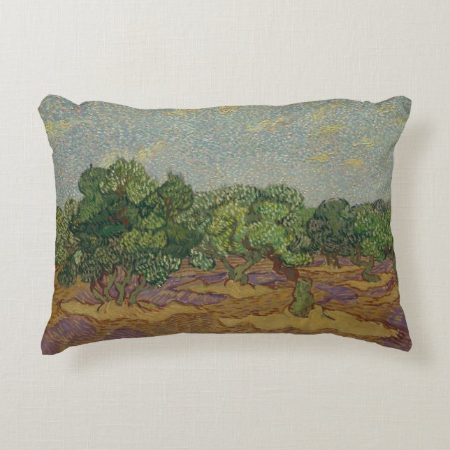 Vincent van Gogh - Olive Träd Prydnadskudde (Framsidan)