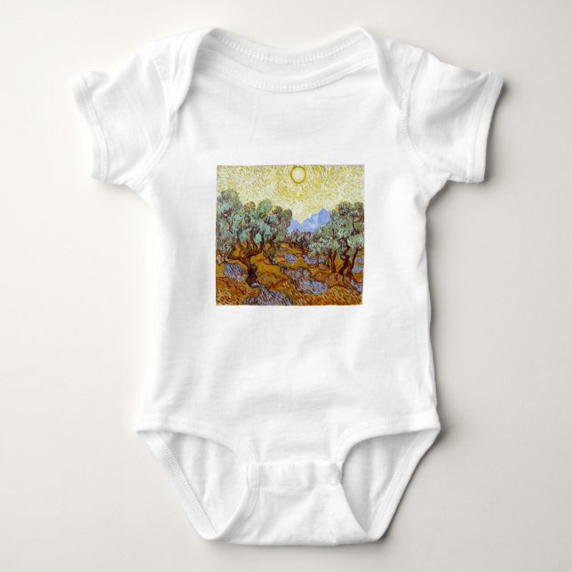 Vincent van Gogh Olive Träd Tee (Framsida)