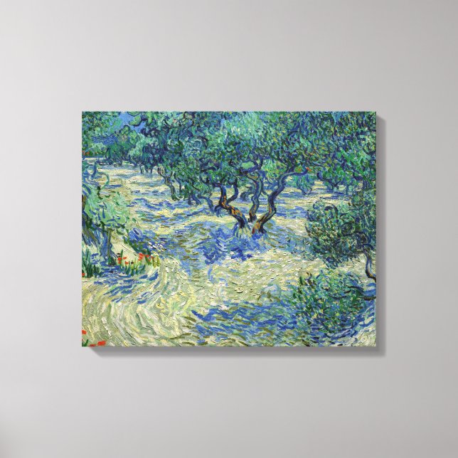 Vincent van Gogh - Olivlund Canvastryck (Framsida)