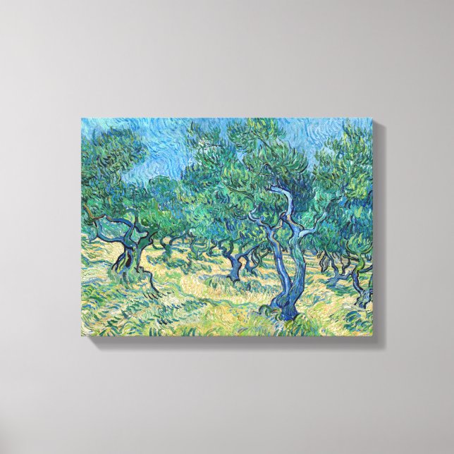 Vincent van Gogh - Olivlund Canvastryck (Framsida)