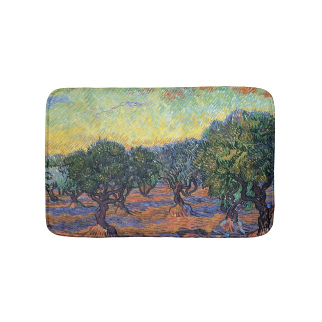 Vincent Van Gogh Olivlund Impressionism Konst Badrumsmatta (Framsidan)