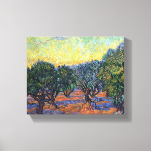 Vincent Van Gogh Olivlund Impressionism Konst Canvastryck