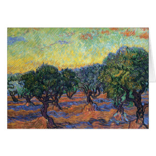 Vincent Van Gogh Olivlund Impressionism Konst Hälsningskort