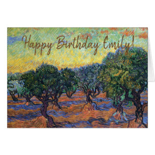 Vincent Van Gogh Olivlund Impressionism Konst Hälsningskort