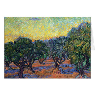 Vincent Van Gogh Olivlund Impressionism Konst Hälsningskort