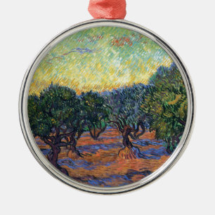 Vincent Van Gogh Olivlund Impressionism Konst Julgransprydnad Metall