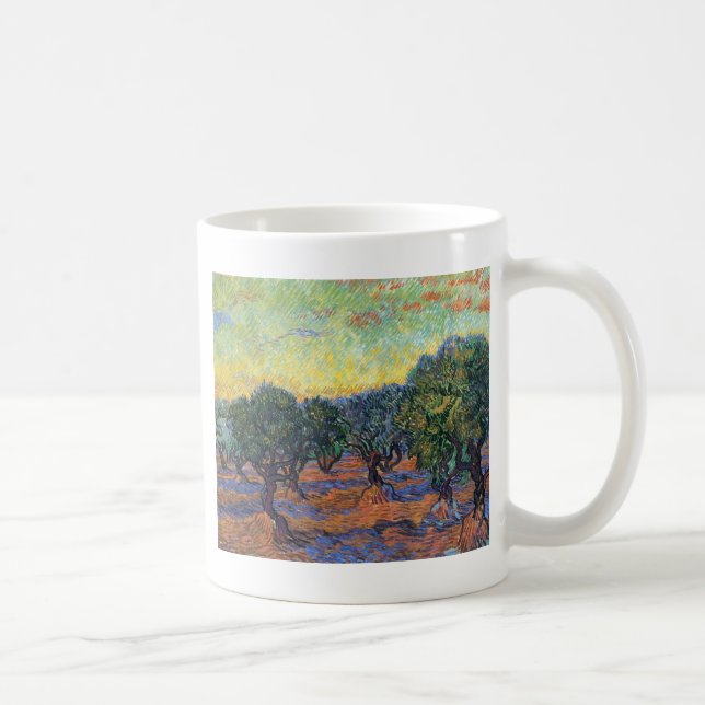 Vincent Van Gogh Olivlund Impressionism Konst Kaffemugg (Höger)