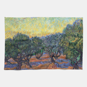 Vincent Van Gogh Olivlund Impressionism Konst Kökshandduk