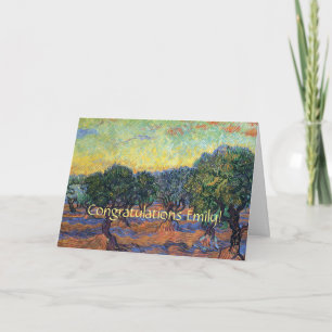 Vincent Van Gogh Olivlund Impressionism Konst Kort