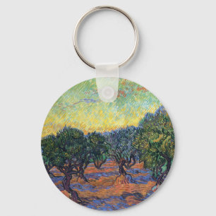 Vincent Van Gogh Olivlund Impressionism Konst Nyckelring