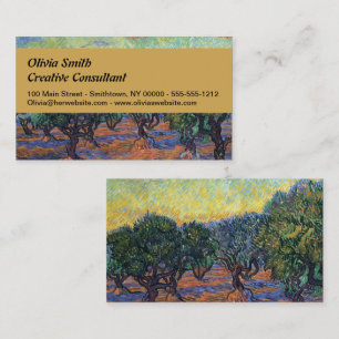 Vincent Van Gogh Olivlund Impressionism Konst Visitkort