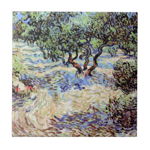 Vincent Van Gogh - Olivlund Konstkopia Kakelplatta