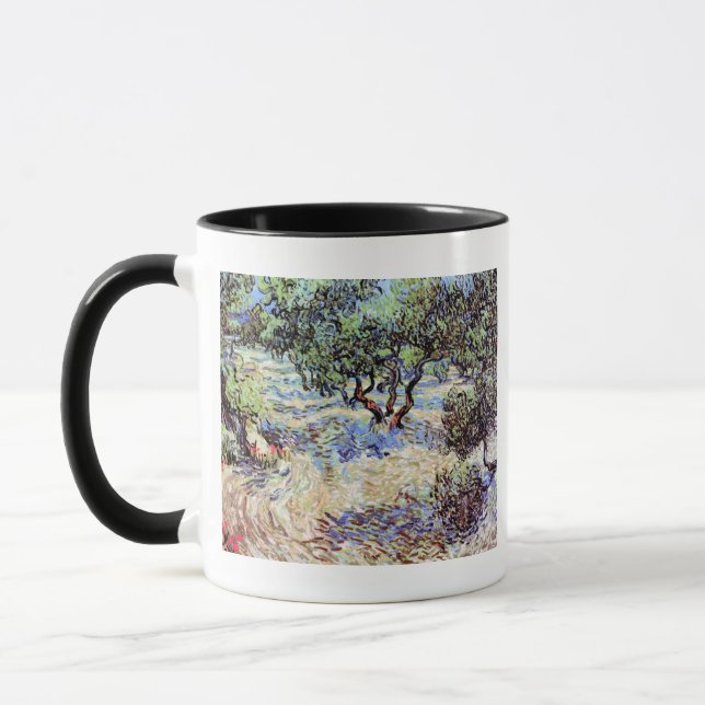 Vincent Van Gogh - Olivlund Konstverk Mugg (Vänster)