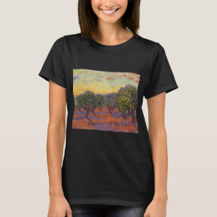 Vincent van Gogh - Olivlund, orange himmel T-shirt