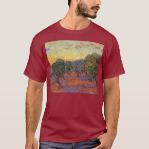 Vincent van Gogh - Olivlund, orange himmel Tee