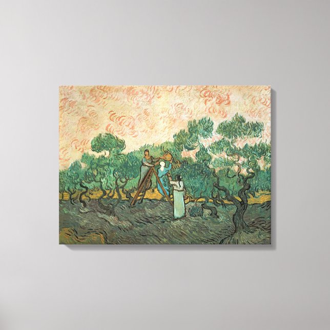 Vincent van Gogh | Olivplockare, Saint-Remy Canvastryck (Framsida)