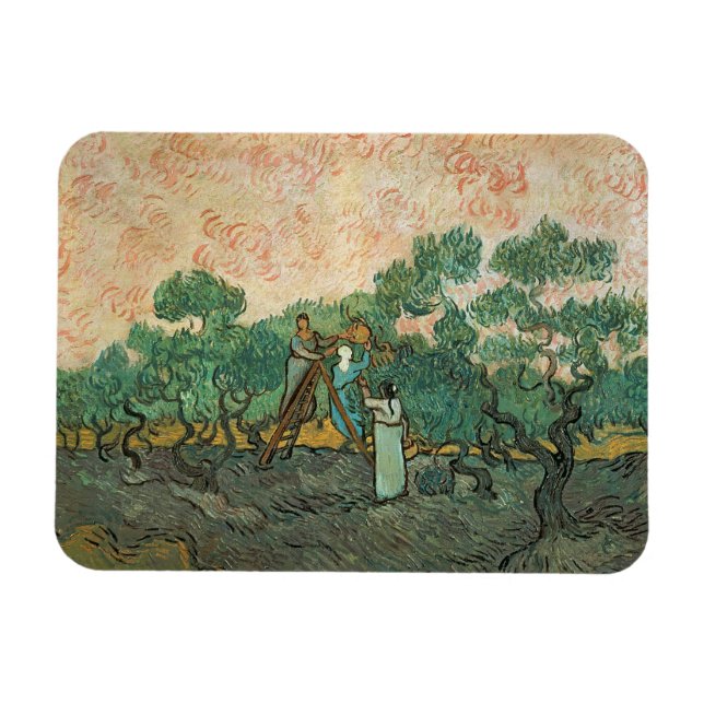 Vincent van Gogh | Olivplockare, Saint-Remy Magnet (Horisontell)