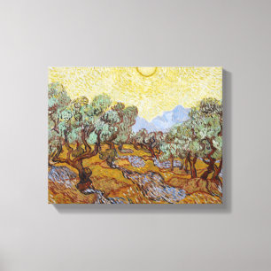 Vincent Van Gogh olivträd, 1889 Canvastryck
