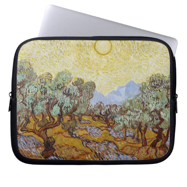 Vincent Van Gogh | olivträd, 1889 Laptop Sleeve (Framsidan)