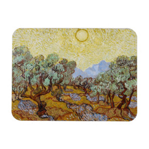Vincent Van Gogh olivträd, 1889 Magnet