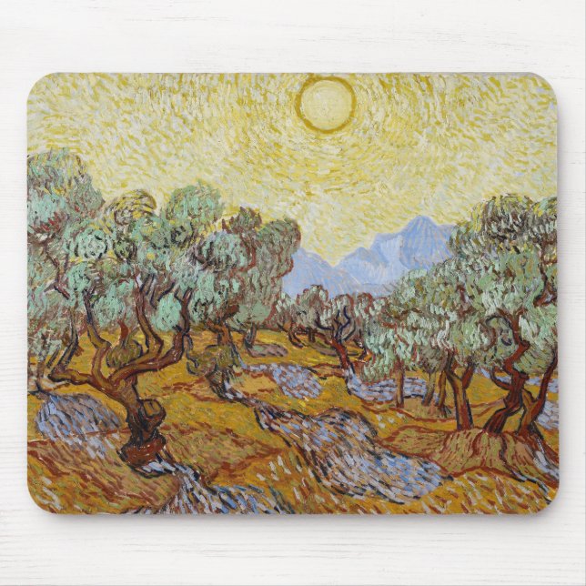 Vincent Van Gogh | olivträd, 1889 Musmatta (Framsidan)