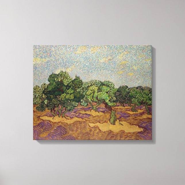 Vincent van Gogh - Olivträd Canvastryck (Framsida)