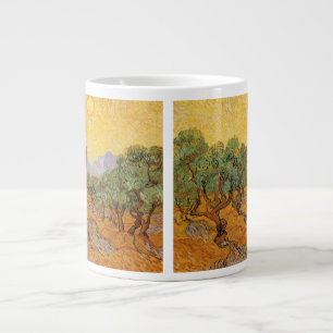 Vincent van Gogh - Olivträd, gul himmel och sol Jumbo Mugg