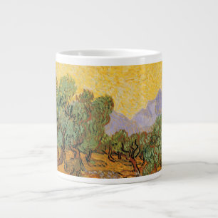 Vincent van Gogh - Olivträd, gul himmel och sol Jumbo Mugg