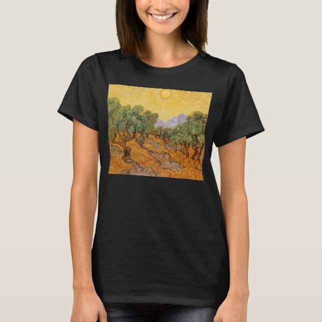 Vincent van Gogh - Olivträd, gul himmel och sol Tröja (Framsida)
