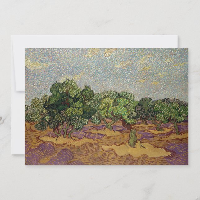 Vincent van Gogh - Olivträd Inbjudningar (Framsida)