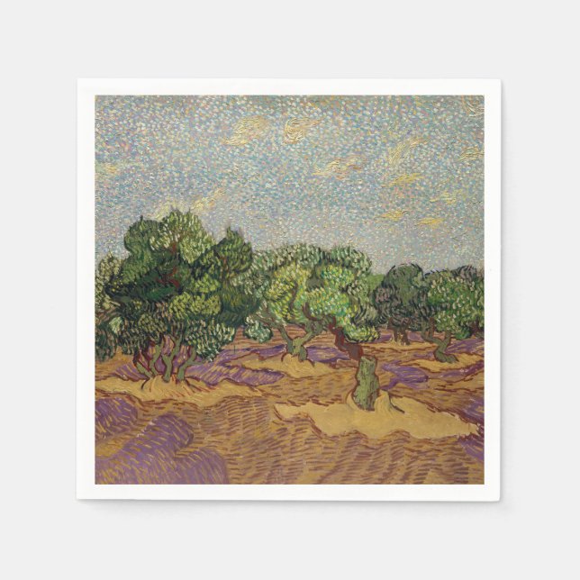 Vincent van Gogh - Olivträd Pappersservett (Framsidan)