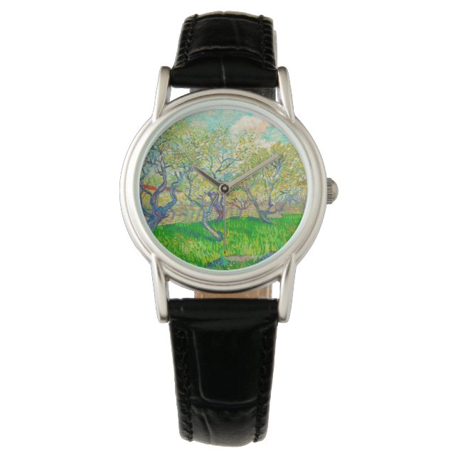 Vincent van Gogh Orchard i Blommar Armbandsur (Framsida)