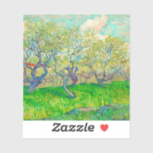 Vincent van Gogh Orchard i Blommar Klistermärken