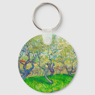 Vincent van Gogh Orchard i Blommar Nyckelring