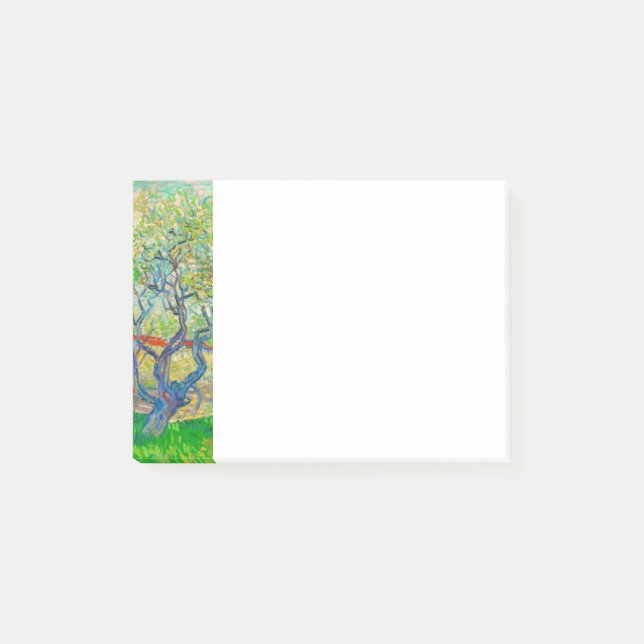 Vincent van Gogh Orchard i Blommar Post-it Block (Framsida)