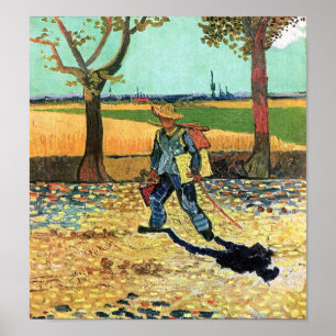 Vincent Van Gogh - Painter på sitt sätt att arbeta Poster