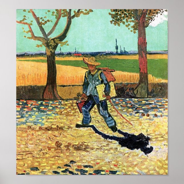 Vincent Van Gogh - Painter på sitt sätt att arbeta Poster (Framsidan)