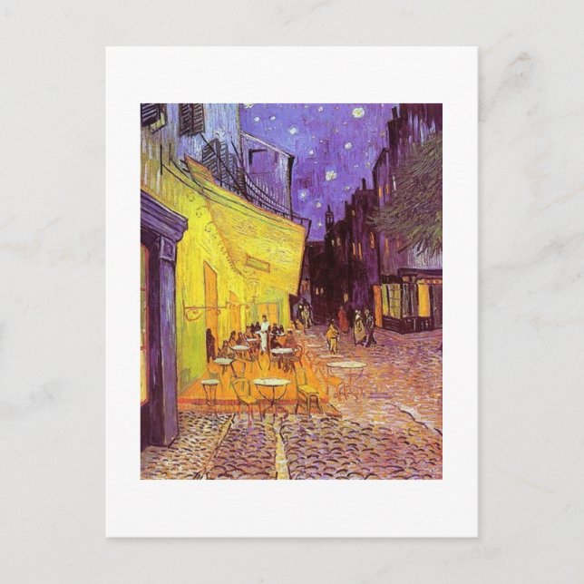 Vincent Van Gogh Paintings: Van Gogh Cafe Vykort (Framsida)