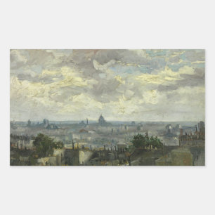 Vincent van Gogh - Parisvisning Rektangulärt Klistermärke