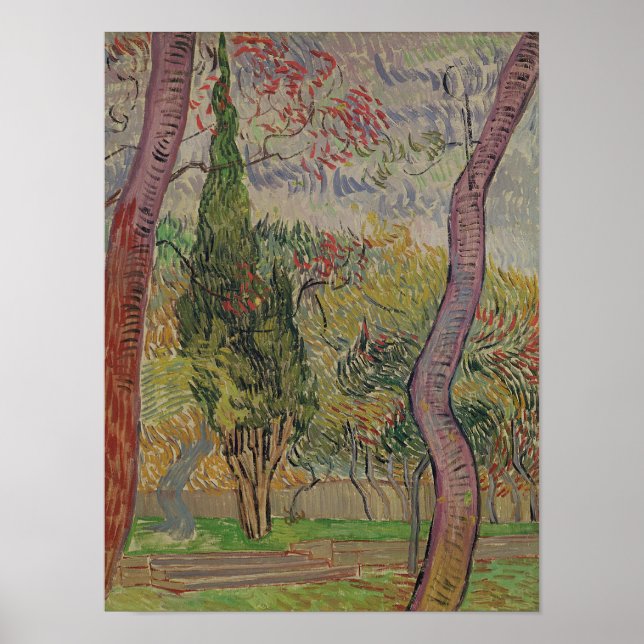 Vincent van Gogh | Parken vid Saint-Paul Poster (Framsidan)