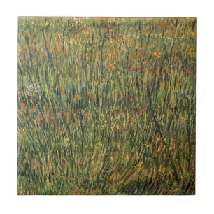 Vincent van Gogh - Pasture in Bloom Kakelplatta