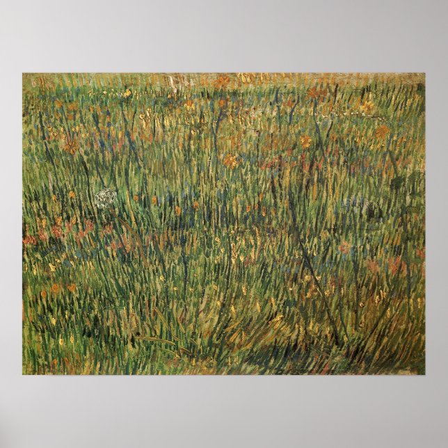 Vincent van Gogh - Pasture in Bloom Poster (Framsidan)