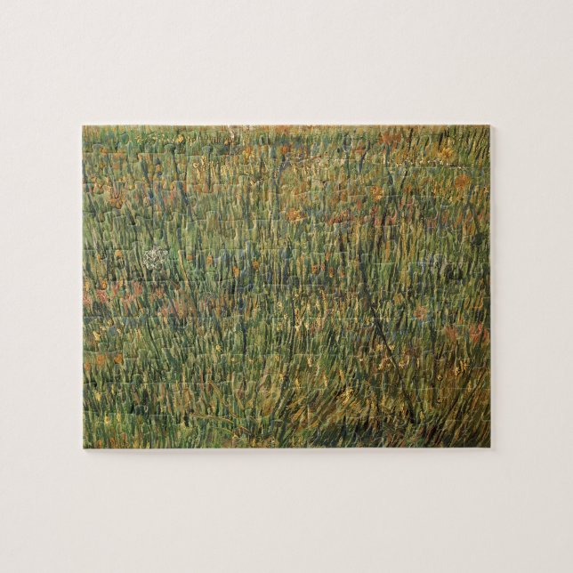 Vincent van Gogh - Pasture in Bloom Pussel (Horisontell)