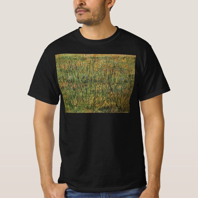 Vincent van Gogh - Pasture in Bloom Tee Shirt (Framsida)