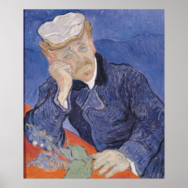 Vincent van Gogh | Paul Gachet, 1890 Poster (Framsidan)