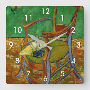 Vincent van Gogh - Paul Gauguins arméstol Fyrkantig Klocka
