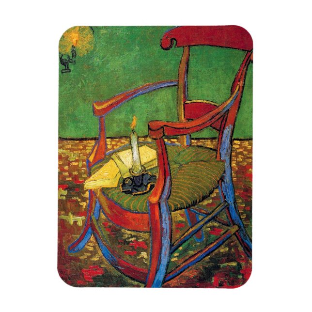 Vincent Van Gogh - Paul Gauguins fåtölj Magnet (Vertikal)