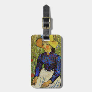 Vincent van Gogh - Peasant Girl in Straw Hat Bagagebricka