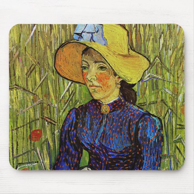 Vincent van Gogh - Peasant Girl in Straw Hat Musmatta (Framsidan)