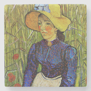 Vincent van Gogh - Peasant Girl in Straw Hat Stenunderlägg